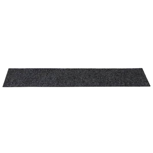 Trappmattor självhäftande 30 st 76x20 cm mörkgrå rektangulära