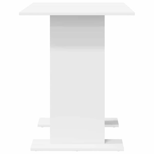 Matbord 110 x 60 x 75 cm Konstruerat trä Vit Rektangulär