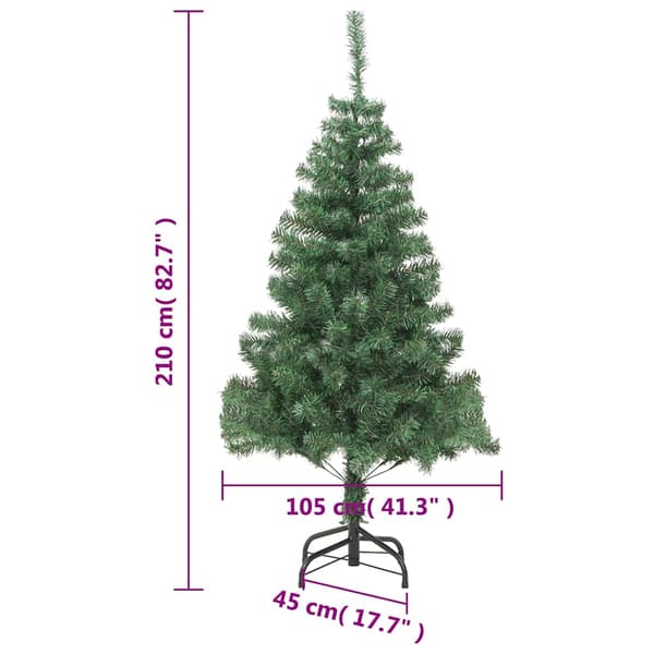 Plastgran med stålfot 210 cm 910 grenar