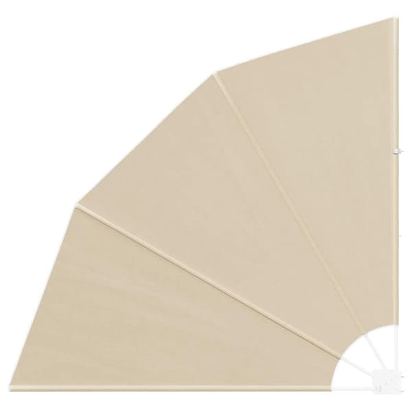 Balkongskärm 140 x 140 cm Polyester Beige