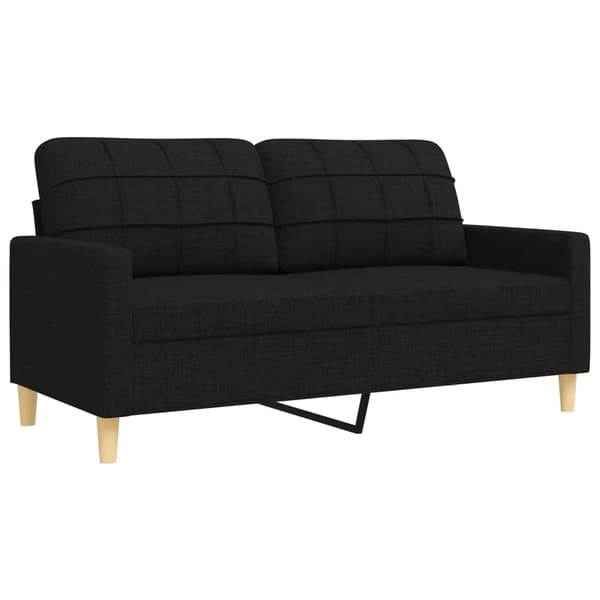 Soffgrupp 3 delar svart tyg