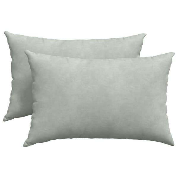 Sofakuddar 2 pcs Ljusgrå 60 x 40 cm Kordread tyg
