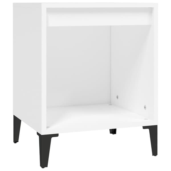 Sängbord 2 st vit 40x35x50 cm