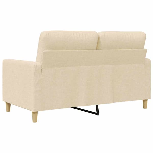 2-sitssoffa gräddvit 120 cm tyg