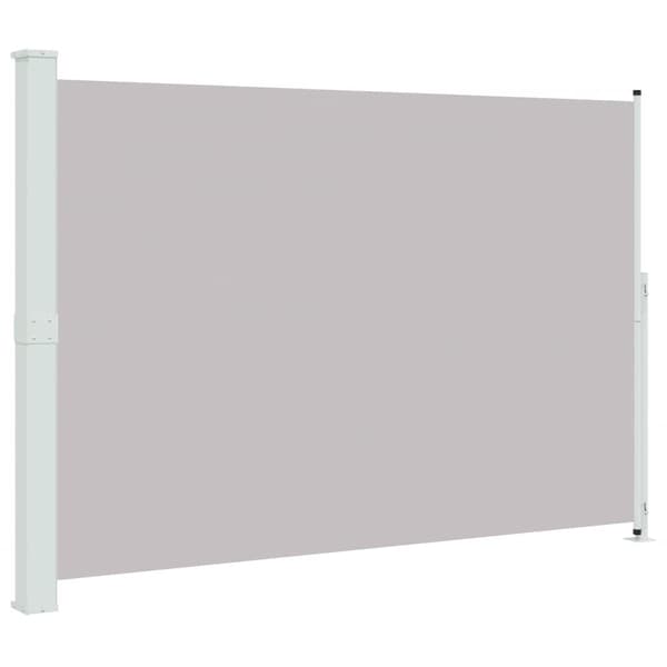 Infällbar sidomarkis 200x300 cm grå