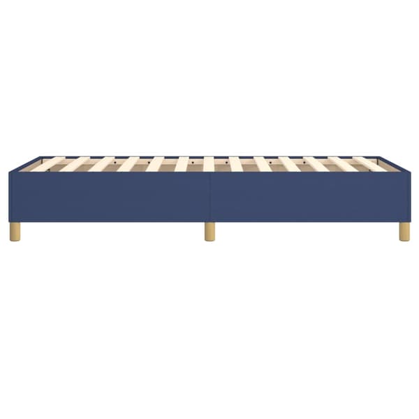 Boxspring-sängram blå 80x200cm tyg