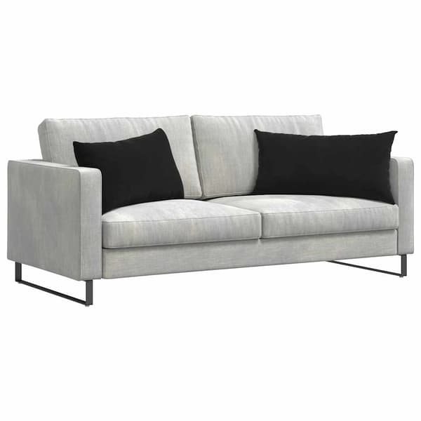 Sofakuddar 2 pcs Svart 80 x 40 cm Kordread tyg