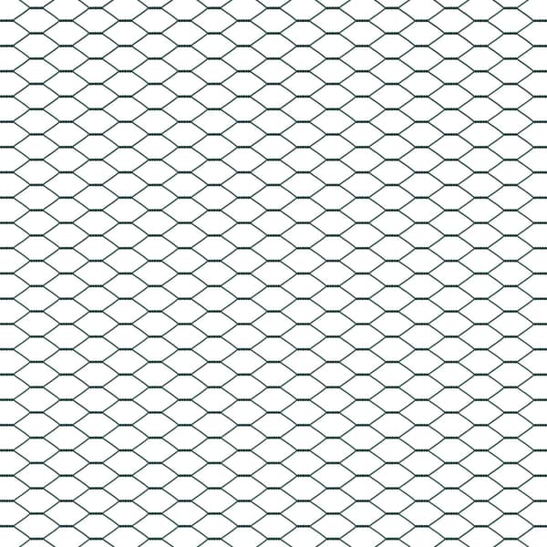 Hexagonstängsel Grön 1,4 x 10 m PVC