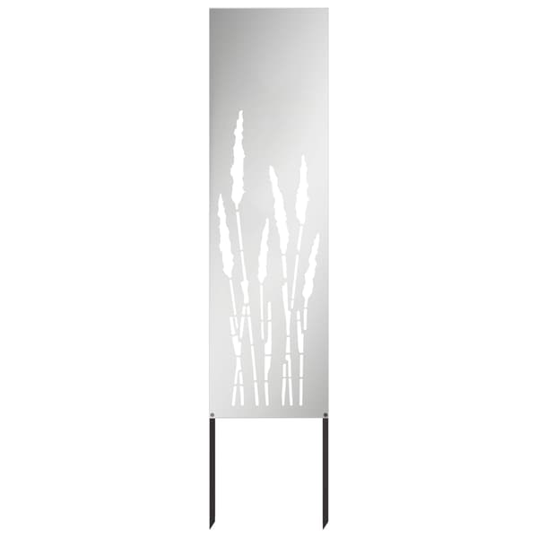Trädgårds integritetsskärm Silver 32 x 140 cm Galvaniserat stål