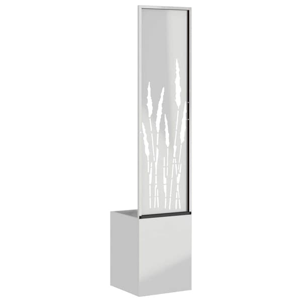 Trädgårds integritetsskärm Silver 32 x 150 cm Galvaniserat stål