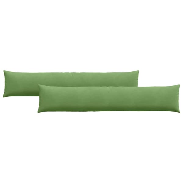 Sofakuddar 2 pcs Ljusgrön 200 x 40 cm Kordread tyg
