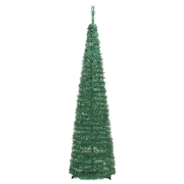 Plastgran pop-up 50 LED grön 120 cm