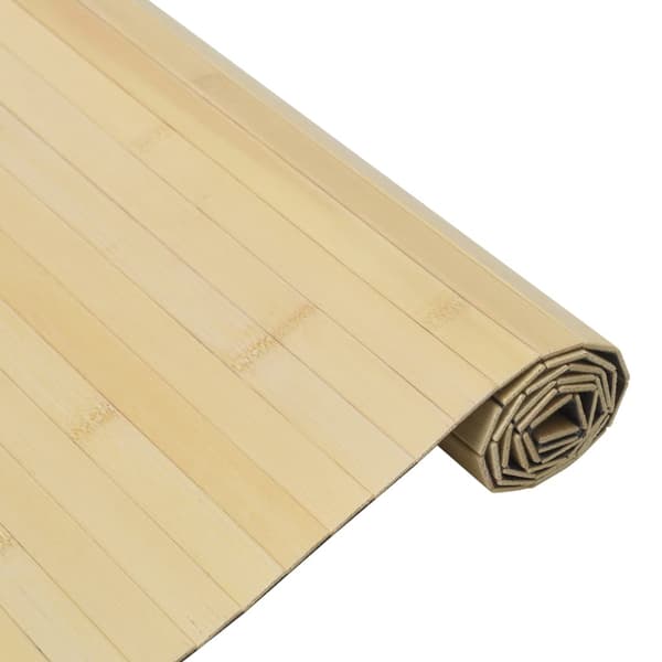 Matta rektangulär ljus naturlig 60x500 cm bambu