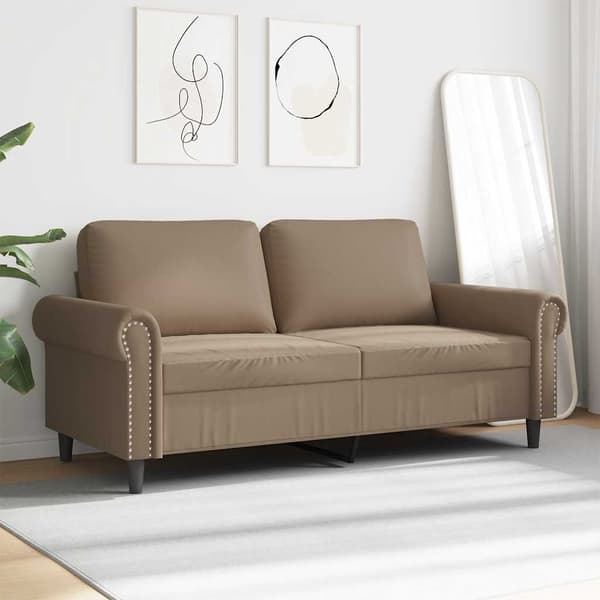 2-sitssoffa cappuccino 140 cm konstläder