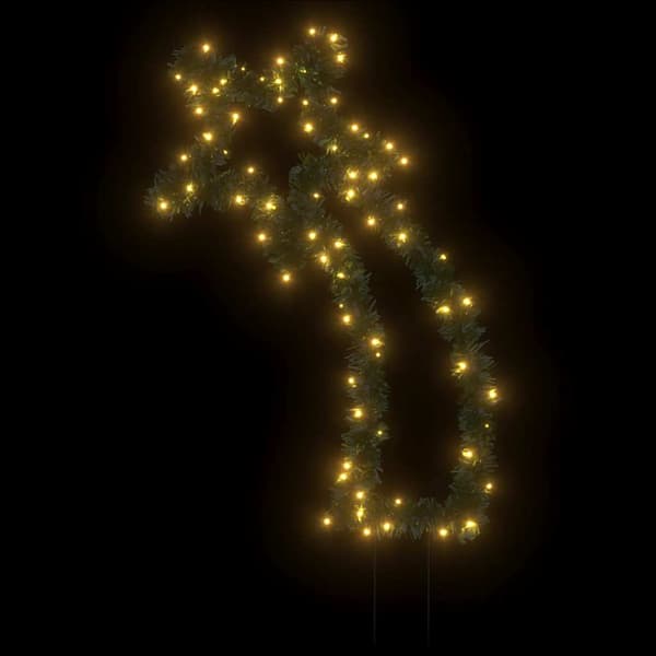 Julmeteor med spett 80 LEDs 62 cm