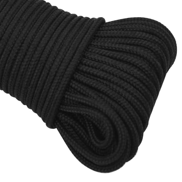 Båtlina helsvart 3 mm 100 m polypropen