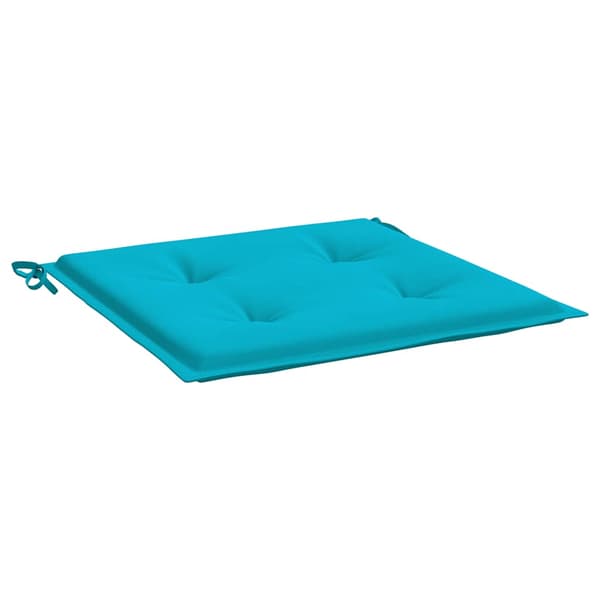 Stolsdynor 4 st turkos 40x40x3 cm tyg