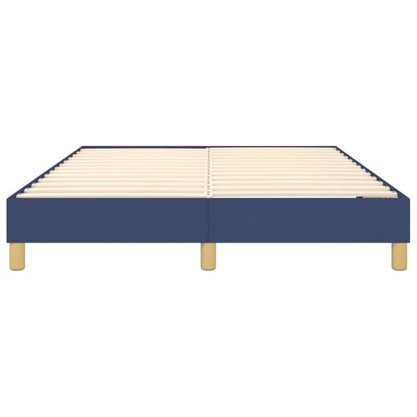 Boxspring-sängram blå 140x190 cm tyg