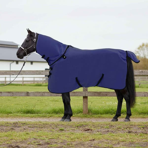 Hästdyna Mörkblå 85 cm Polyester Fleece