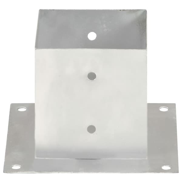 Stolpfot 4 st galvaniserad metall 141 mm
