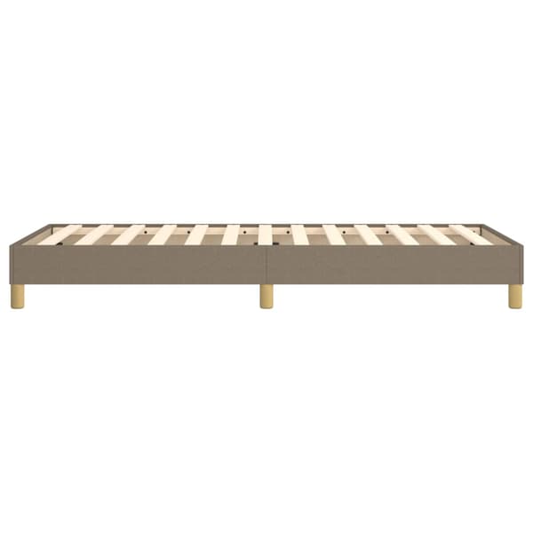 Boxspring-sängram Taupe 90x200 cm tyg