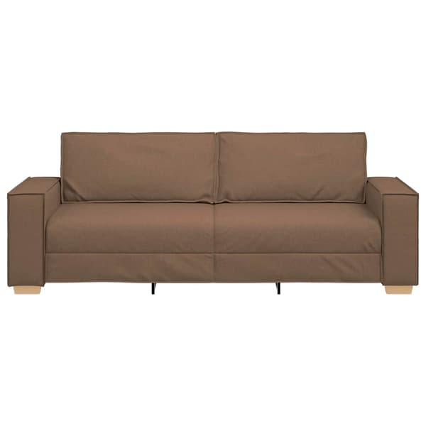 3-Sits soffa Brun 220 cm tyg