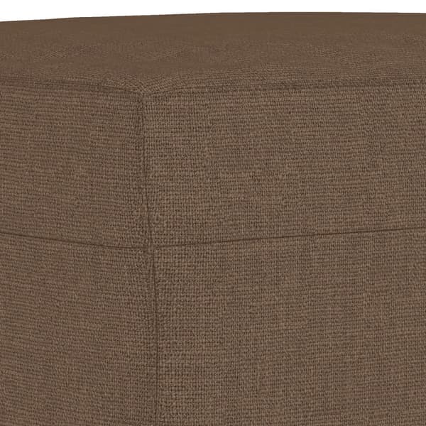 Fotpall brun 70x55x41 cm tyg