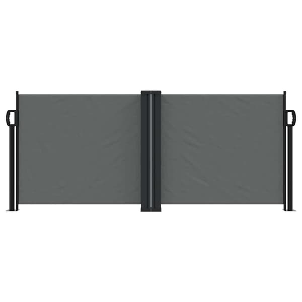 Infällbar sidomarkis antracit 100x600 cm