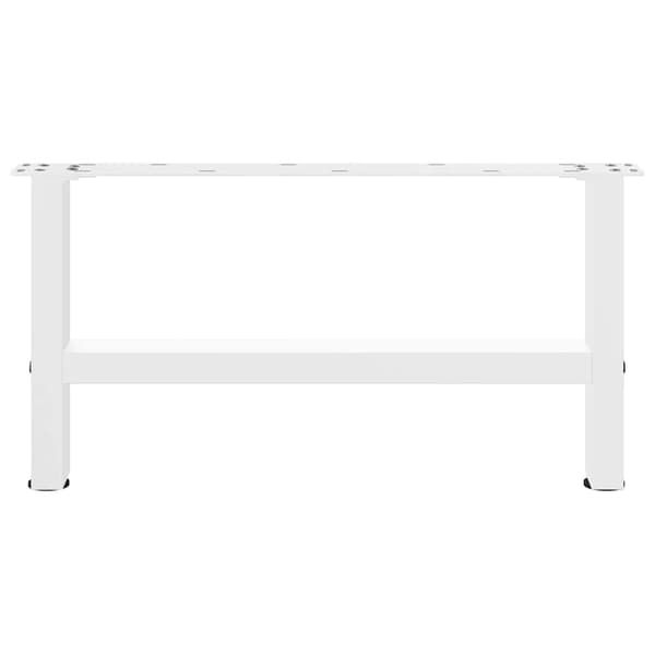 Soffbordsben vita 2 st 70x(30-31) cm stål