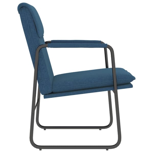 Loungestol blå 55x64x80 cm tyg