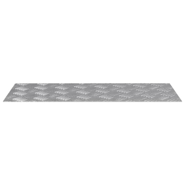 Trappsteg Rektangulär 4 pcs Silver 70 x 30 cm Aluminium
