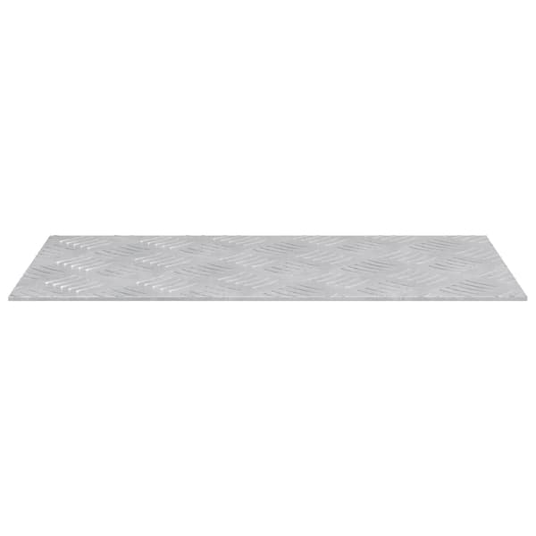 Trappsteg Rektangulär 2 pcs Silver 50 x 25 cm Aluminium