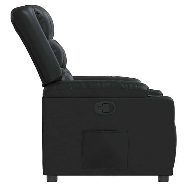 Reclinerfåtölj svart konstläder