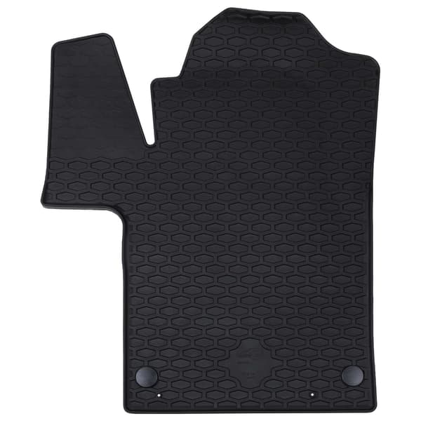 Bilmatta 2 pcs Svart Gummi