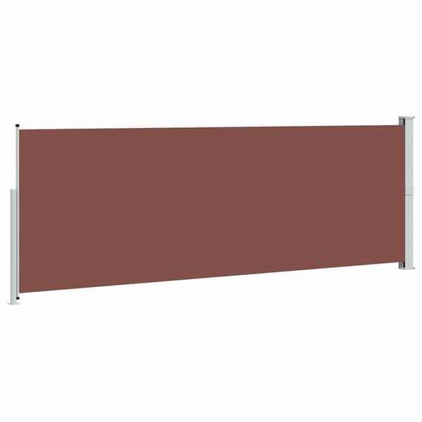 Infällbar sidomarkis 160 x 500 cm brun