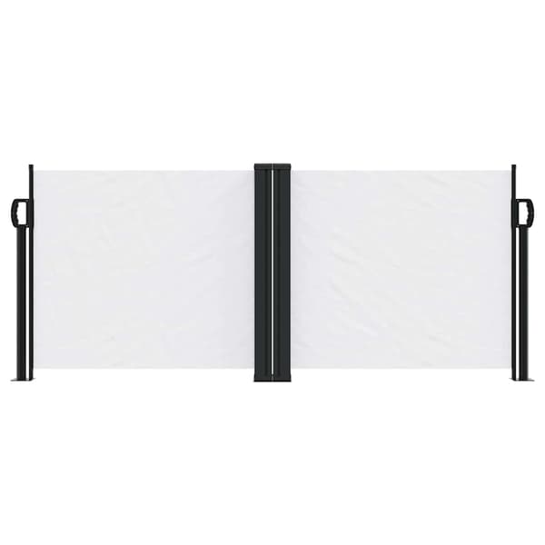 Infällbar sidomarkis vit 100x600 cm