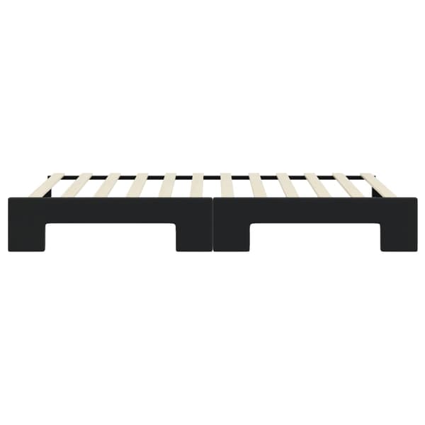 Dagbädd utdragbar svart 90x200 cm sammet