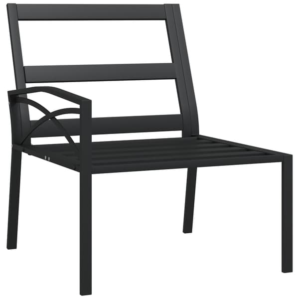 Trädgårdsstolar med grå dynor 2 st 62x75x79 cm stål