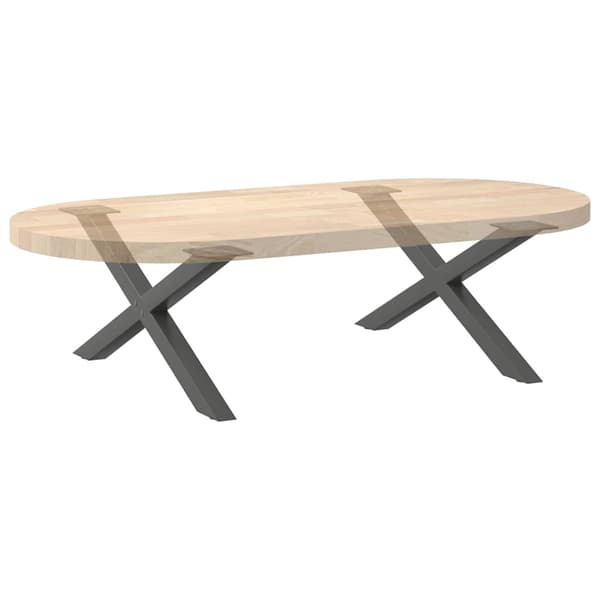 Soffbordsben X-formade 2 st antracit 70x(30-31) cm stål