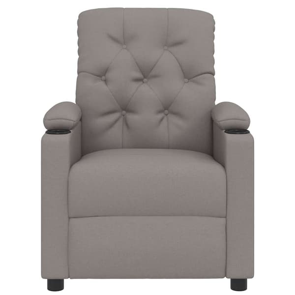 Reclinerfåtölj taupe tyg