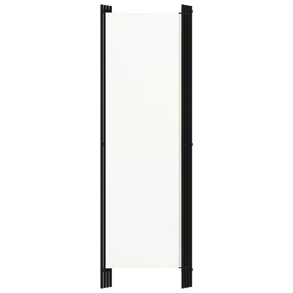 Rumsavdelare 4 paneler vit 200x180 cm