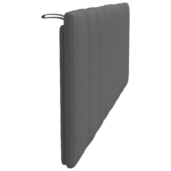 Headboard Cushion "Hanko" Dark Grey 140 cm Fabric