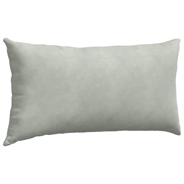 Sofakuddar 2 pcs Ljusgrå 80 x 40 cm Kordread tyg