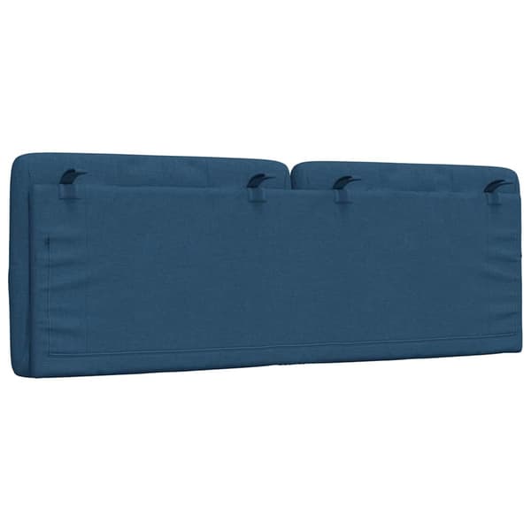 Headboard Cushion Blue 140 cm Fabric