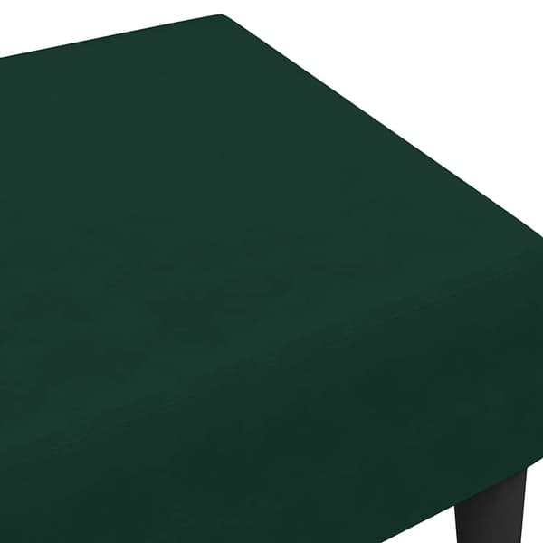 Fotpall mörkgrön 77x55x31 cm sammet