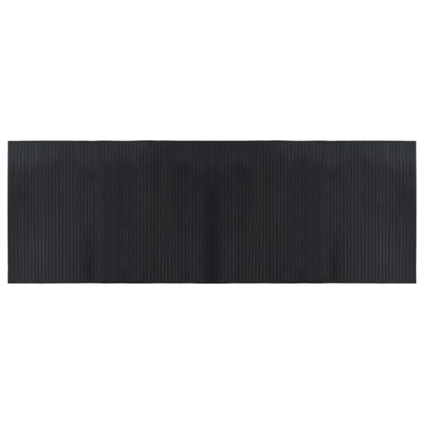 Matta rektangulär svart 70x200 cm bambu