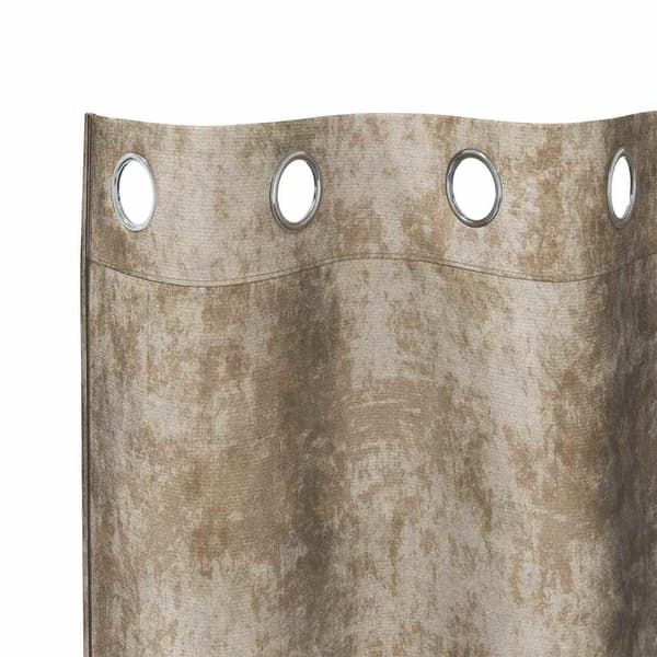 Sammetsgardiner 2 st champagne 175 x 140 cm Sammet