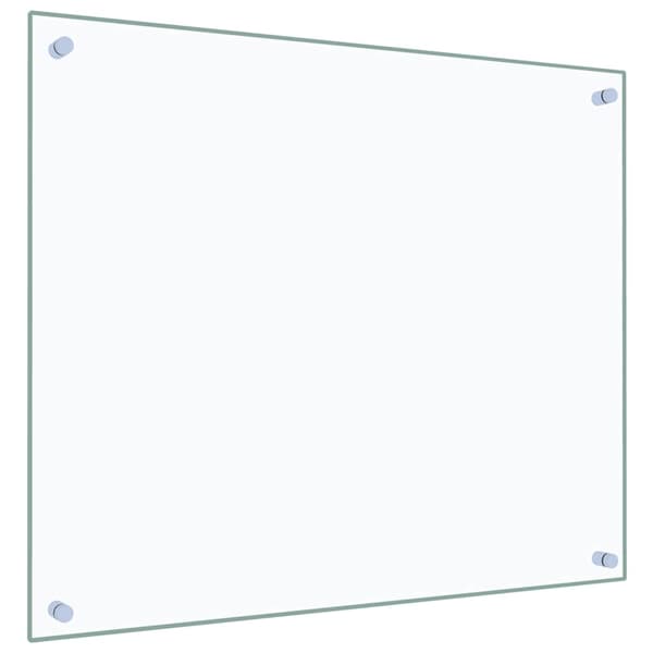 Stänkskydd transparent 70x60 cm härdat glas