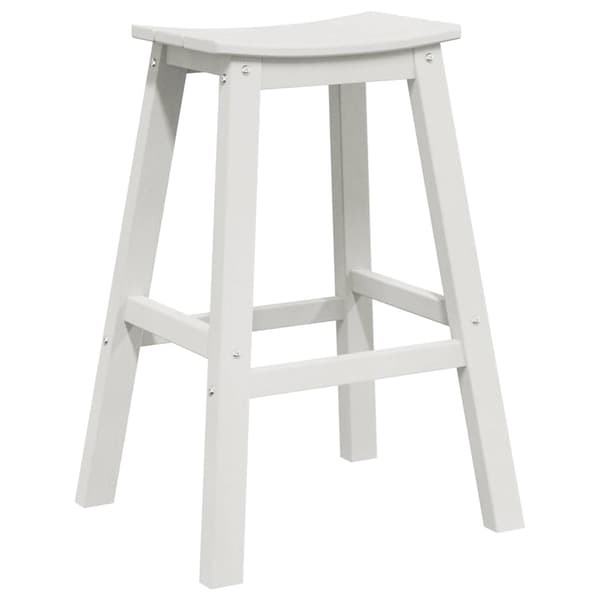 Trädgårds Bar Set 6 pcs Vit HDPE