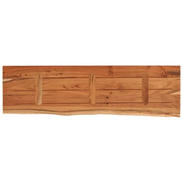 Bordsskiva 120x40x2,5 cm rektangulär massiv akacia rustik kant